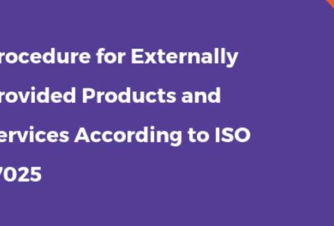 Procedure for Externally Provided Products and Services in ISO 17025