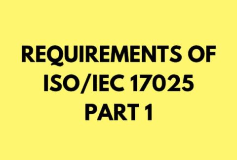 Requirements of ISO/IEC 17025