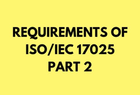 Requirements of ISO/IEC 17025 2017