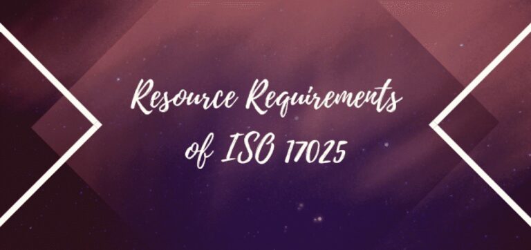 Resource Requirements of ISO/IEC 17025