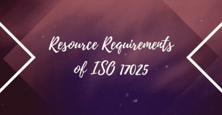 Requisitos de recursos da ISO 17025