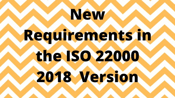 Requirements of the ISO 22000 2018