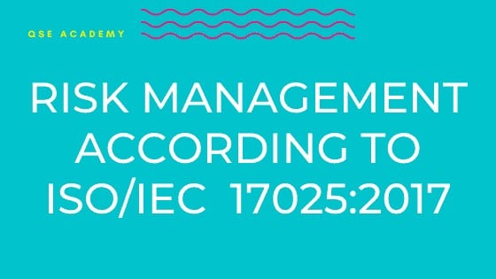 Management according to Risk ISO 17025 2017