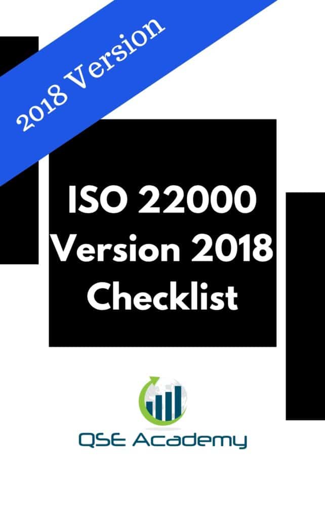 ISO 22000检查表