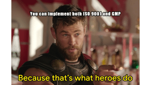ISO 9001 and GMP