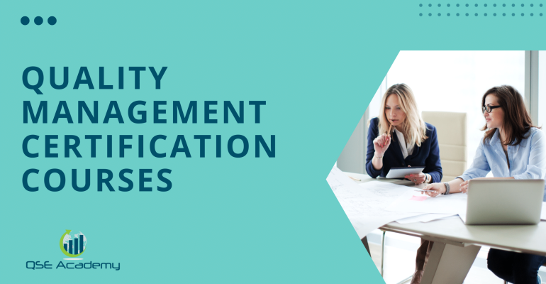 Quality management certification courses