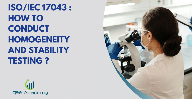 ISOIEC 17043 How to Conduct Homogeneity and Stability Testing