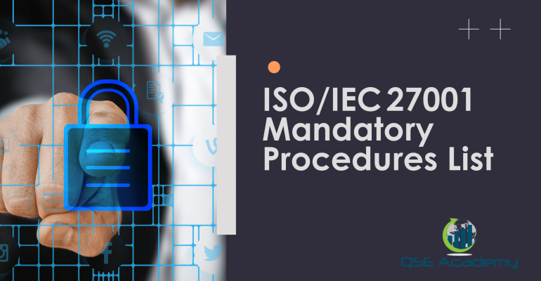 ISOIEC 27001 Mandatory Procedures List