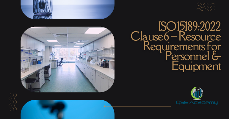 ISO 151892022 Clause 6 – Resource Requirements for Personnel & Equipment