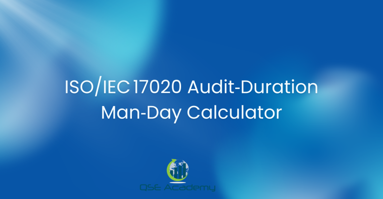 ISOIEC 17020 Audit‑Duration Man‑Day Calculator