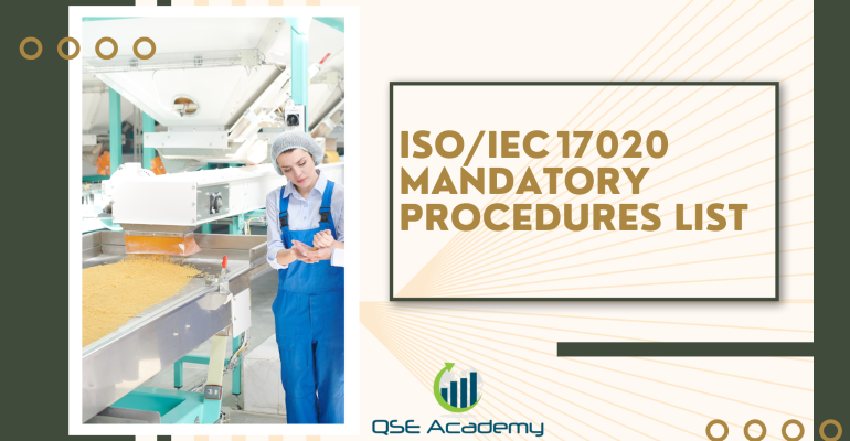 ISOIEC 17020 Mandatory Procedures List