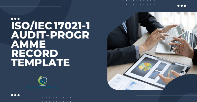 ISOIEC 17021‑1 Audit‑Programme Record Template