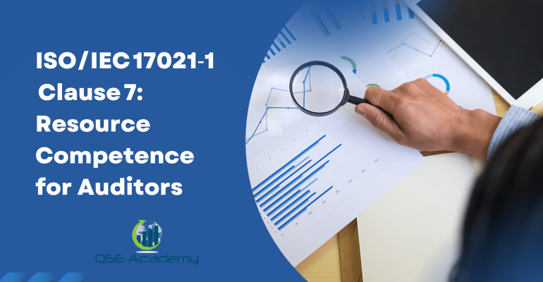 ISOIEC 17021‑1 Clause 7 Resource Competence for Auditors