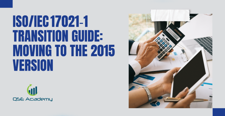 ISOIEC 17021‑1 Transition Guide Moving to the 2015 Version