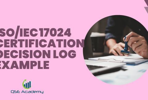 ISOIEC 17024 Certification Decision Log Example