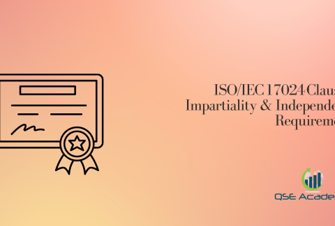 ISOIEC 17024 Clause 4 Impartiality & Independence Requirements