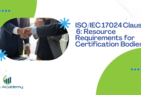 ISOIEC 17024 Clause 6 Resource Requirements for Certification Bodies