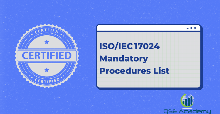 ISOIEC 17024 Mandatory Procedures List