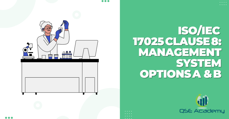 ISOIEC 17025 Clause 8 Management System Options A & B
