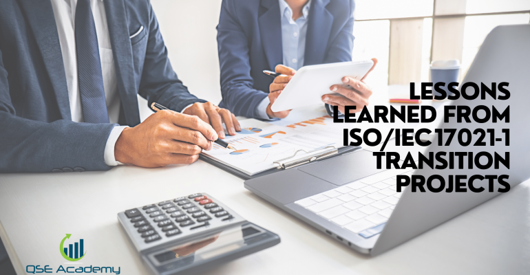 Lessons Learned from ISOIEC 17021‑1 Transition Projects