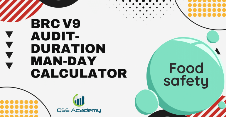 BRC V9 Audit‑Duration Man‑Day Calculator