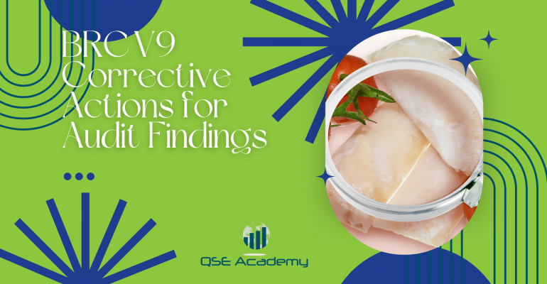 BRC V9 Corrective Actions for Audit Findings