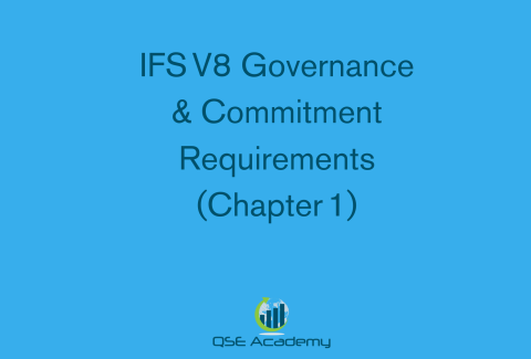 IFS V8 Governance & Commitment Requirements (Chapter 1)