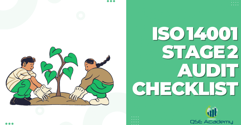ISO 14001 Stage 2 Audit Checklist