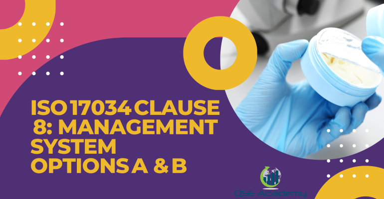 ISO 17034 Clause 8 Management System Options A & B