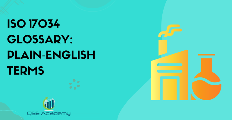 ISO 17034 Glossary Plain‑English Terms