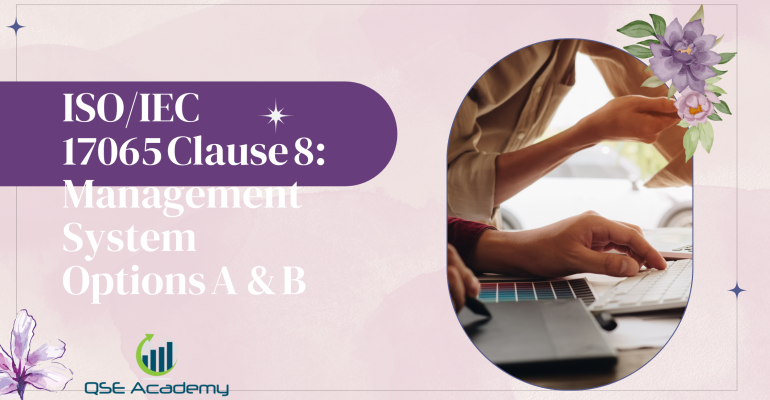 ISOIEC 17065 Clause 8 Management System Options A & B