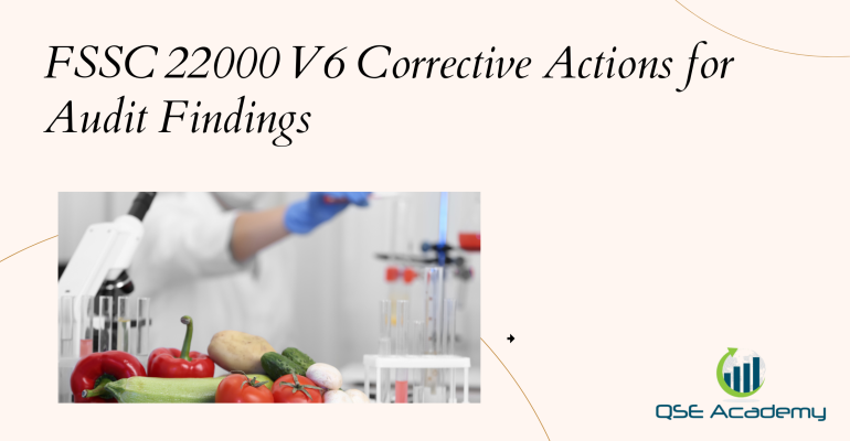 New FSSC 22000 V6 Corrective Actions for Audit Findings