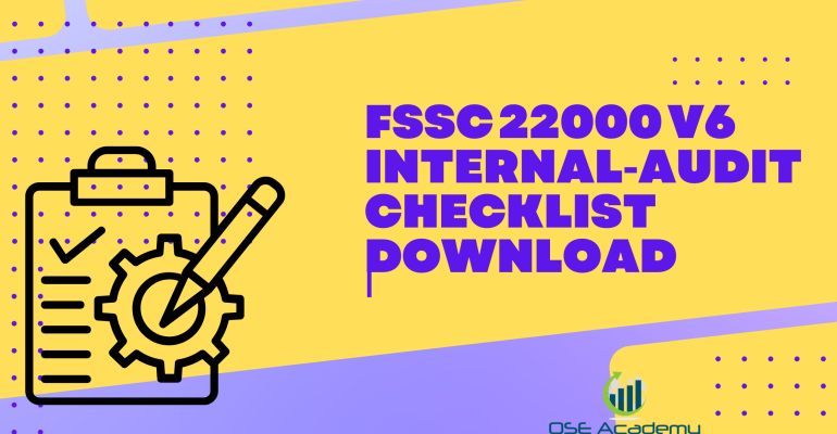 New FSSC 22000 V6 Internal‑Audit Checklist Download