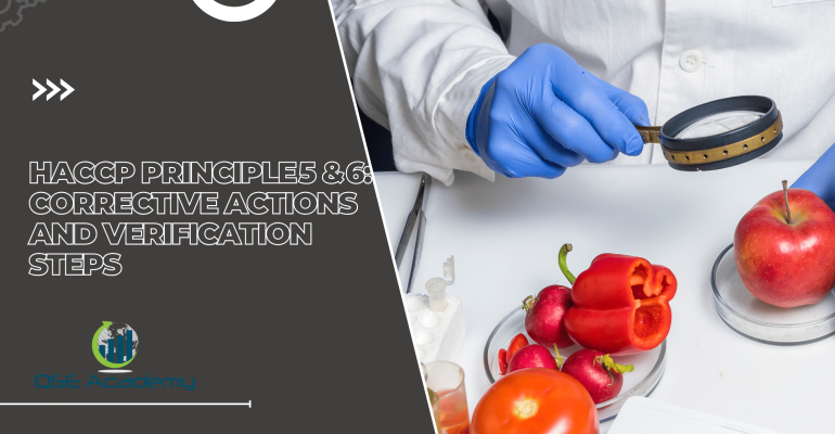 HACCP Principle 5 & 6 Corrective Actions and Verification Steps