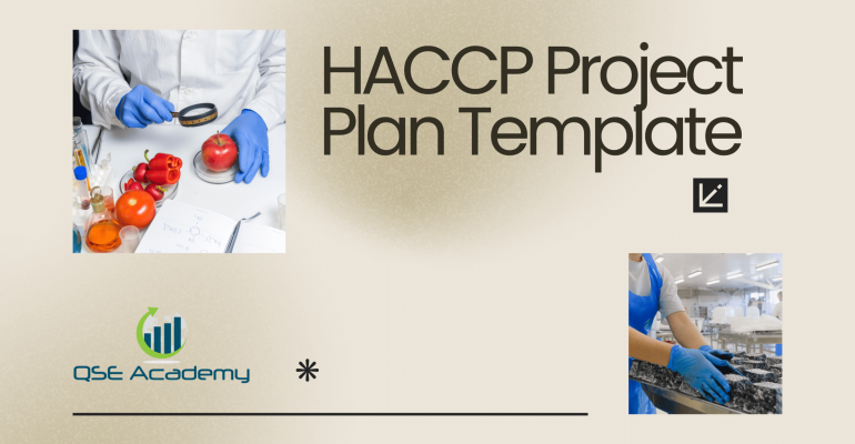 HACCP Project Plan Template