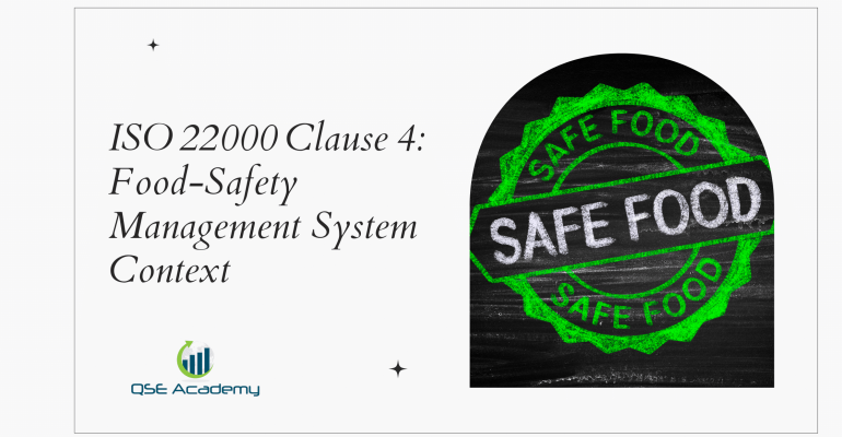 ISO 22000 Clause 4 Food‑Safety Management System Context