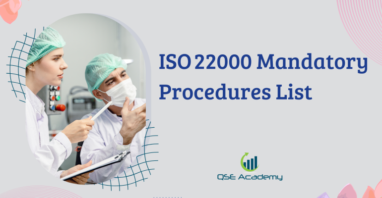 ISO 22000 Mandatory Procedures List