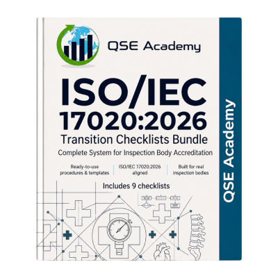 ISOIEC 17020 2026 Transition checklists