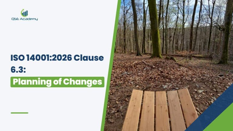 ISO 14001:2026 clause 6.3 planning of changes