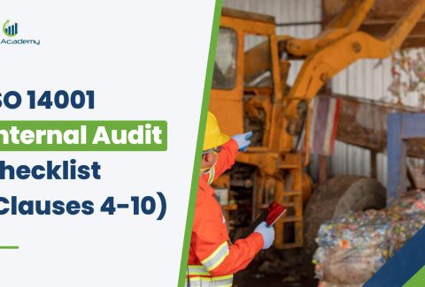 ISO 14001 internal audit checklist, clauses 4 to 10