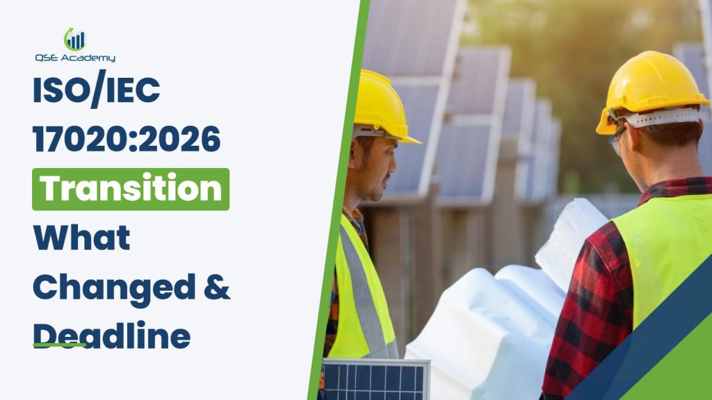 ISO/IEC 17020:2026 transition changes and deadline