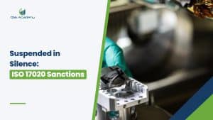ISO/IEC 17020 accreditation suspensions investigation